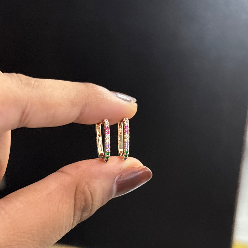 Square hoops (Multi coloured)