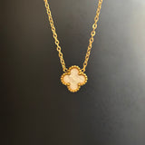 Reversible floral necklace
