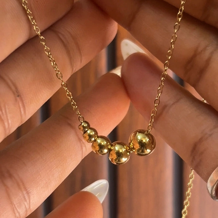Dainty ball necklace
