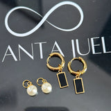 2 in 1 drop earrings