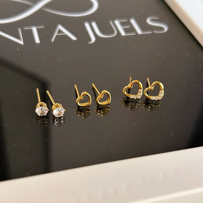 Mini studs set (heart)