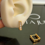 Studded hoops (square)