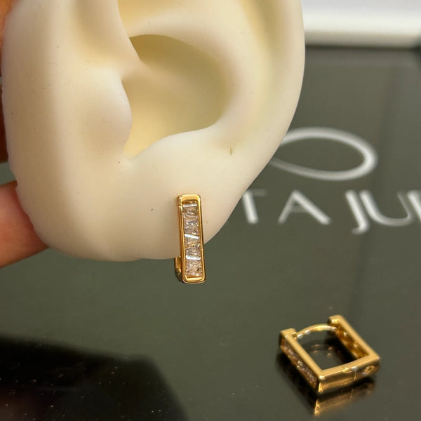 Studded hoops (square)