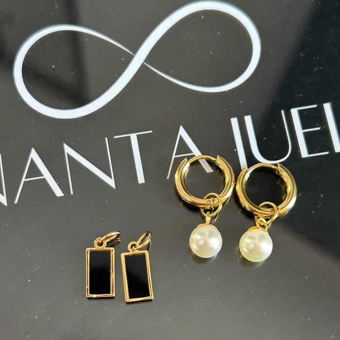 2 in 1 drop earrings