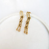 Link chain earrings