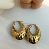 Chunky oval hoops