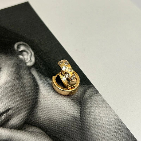 Gia double line hoops