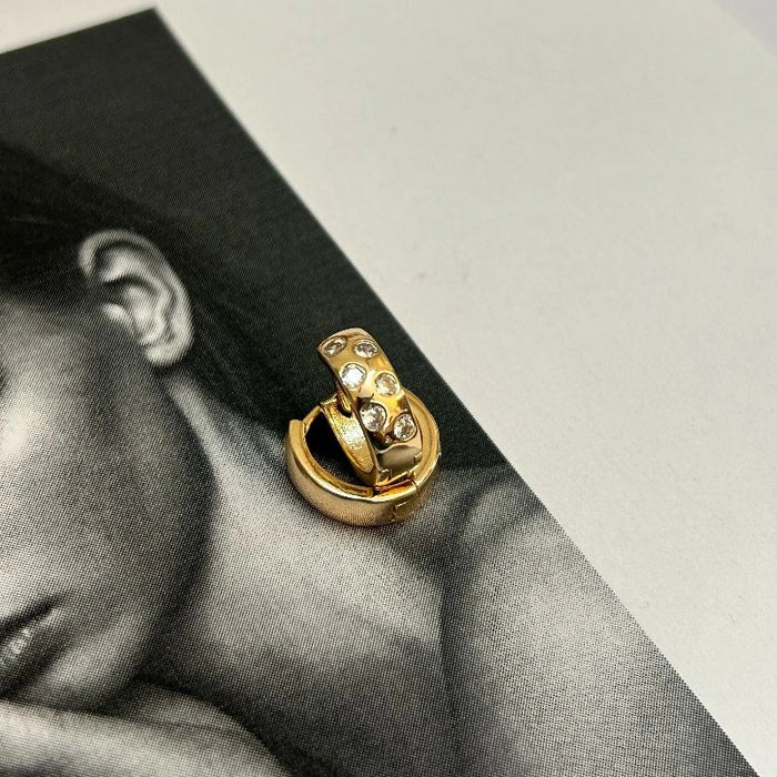 Gia double line hoops