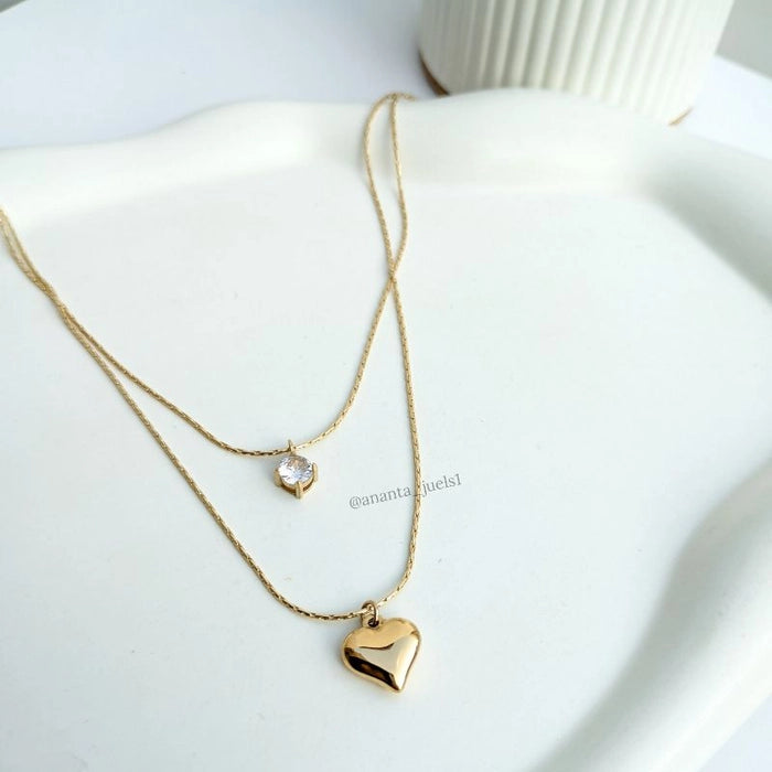 Amore Double layer necklace