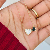 Dual heart necklace