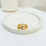 Link chain ring