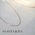 Minimal rose gold chain