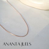 Minimal rose gold chain