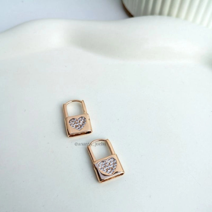Luv lock earrings