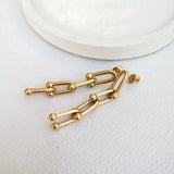 Link chain earrings