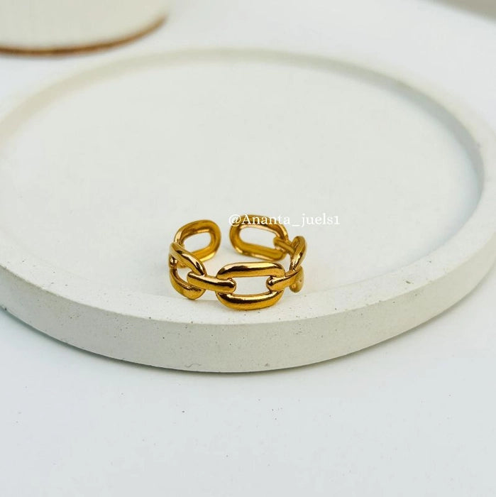 Link chain ring