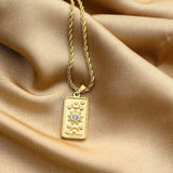 Sun tarot necklace