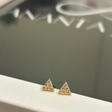 Triangle studs(double piercing)