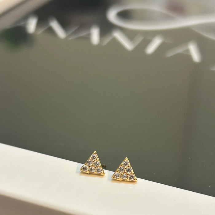 Triangle studs(double piercing)