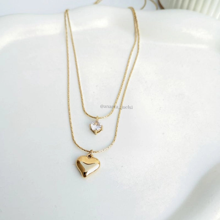 Amore Double layer necklace