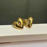 Bella heart studs