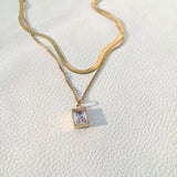 Double layer necklace