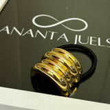 Layer pony cuff rubber band