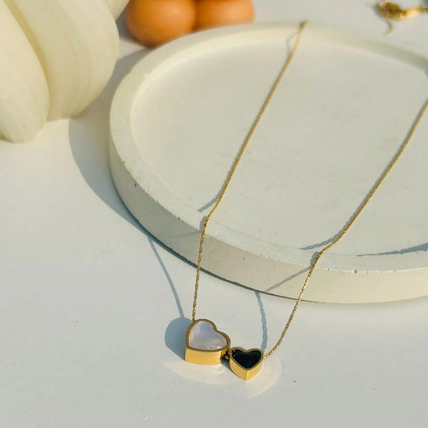 Dual heart necklace