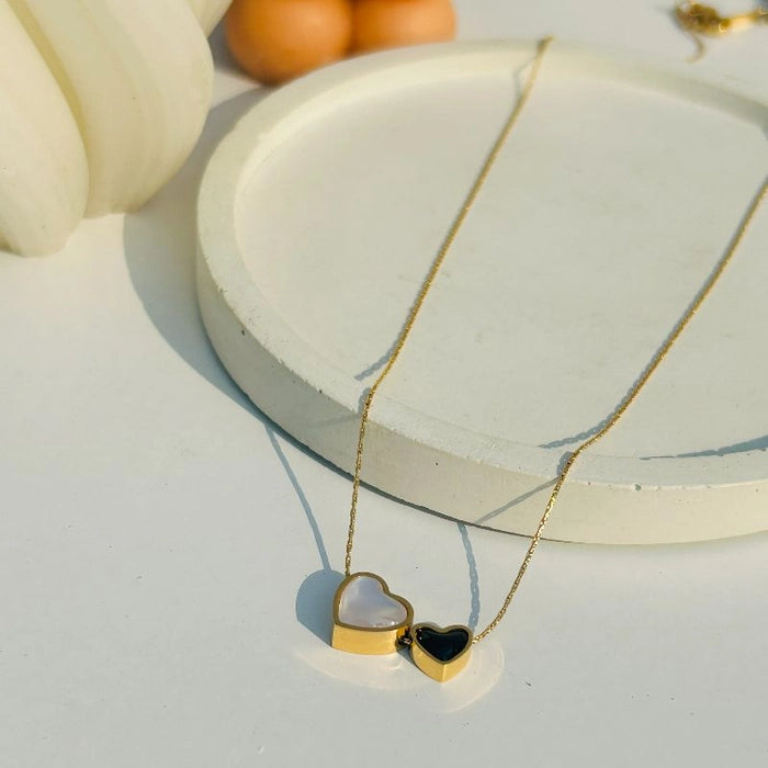 Dual heart necklace