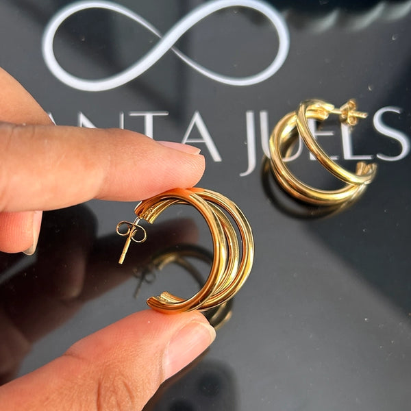 Triple layer hoops ( big)