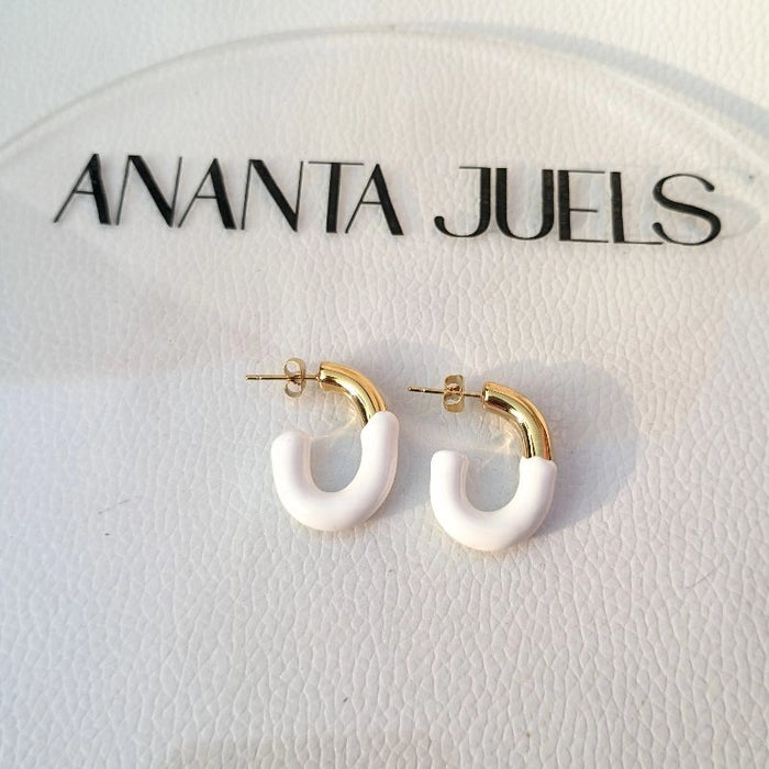 Coloured chunky hoops