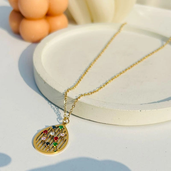 Multi coloured necklace