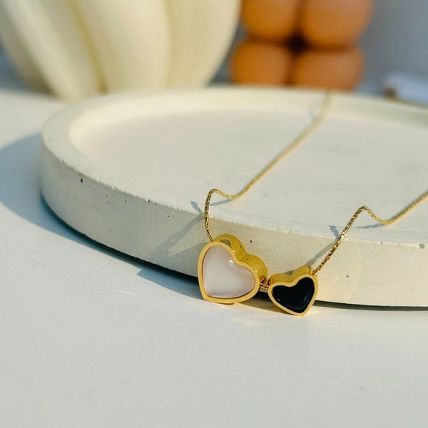 Dual heart necklace