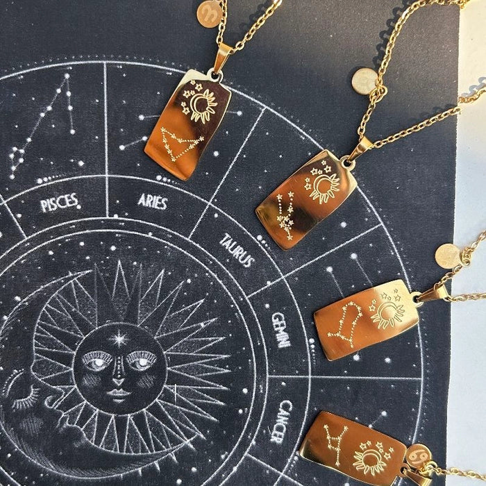 Zodiac sign necklace