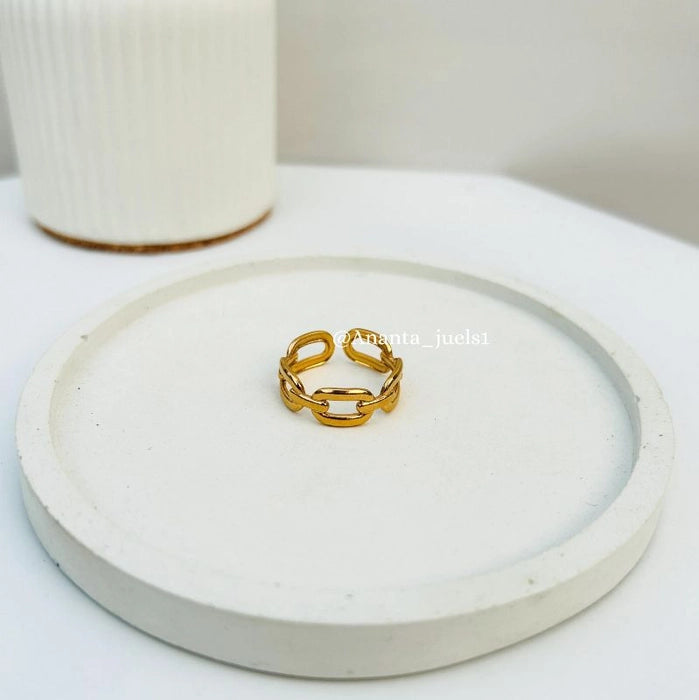 Link chain ring