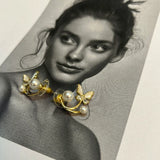 Pearl butterfly earrings