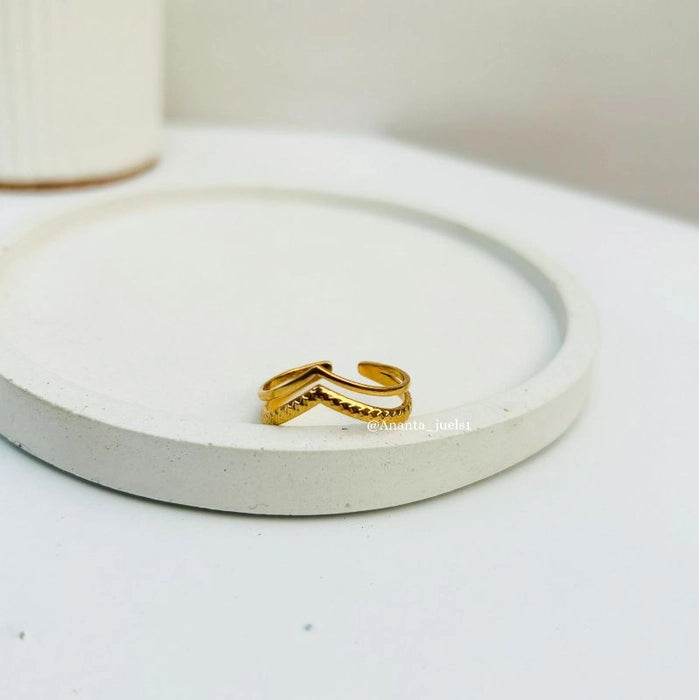 Layered crown ring