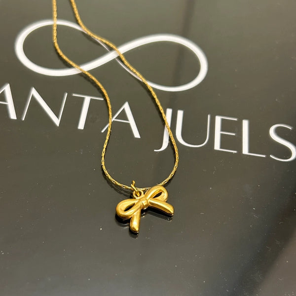 Cute bow necklace