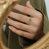 Emerald adjustable chain ring