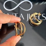 Triple layer hoops ( big)
