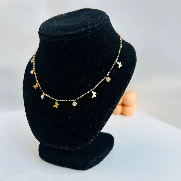 Butterfly charm necklace