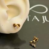 Heart studs